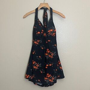 COCOSHIP Black Red One Piece Plus Size Beach Swimwear